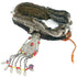 Turkoman head dress with two metal and glass pendants - The Nomads Tent
